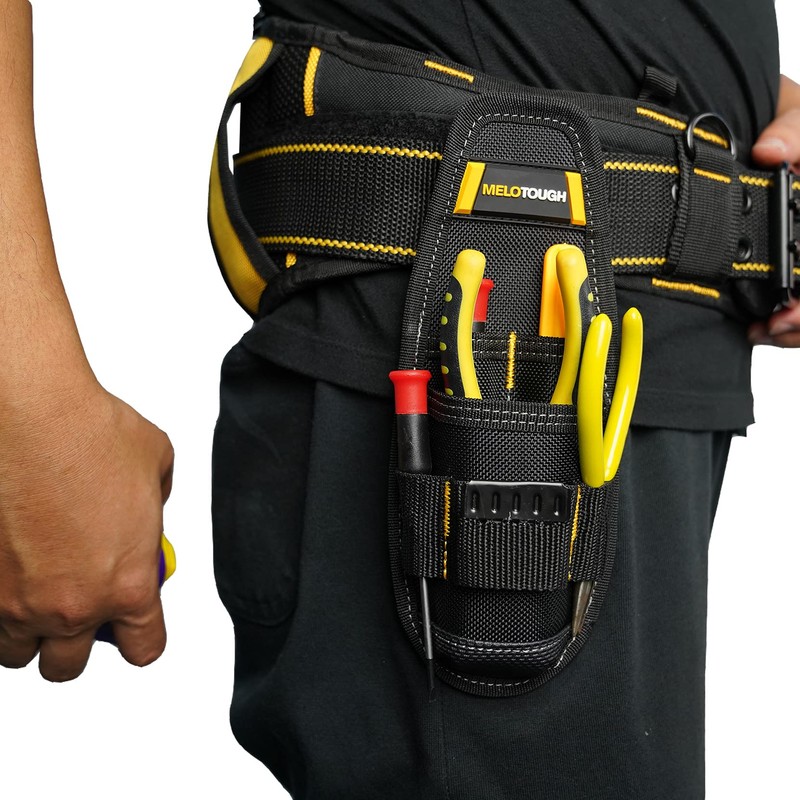MELOTOUGH Clip On Tool Bag Electricians Heavy Duty Construction Tool
