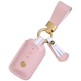 Smasol YKK Genuine Leather Key Case, Touch Key, Remote Control, Pocket Key, Tag Key Cover, YKKAP, Entrance Door, Genuine Leather Key Case, Smart Key, Genuine Leather Cover, Housewarming, Dull Pink