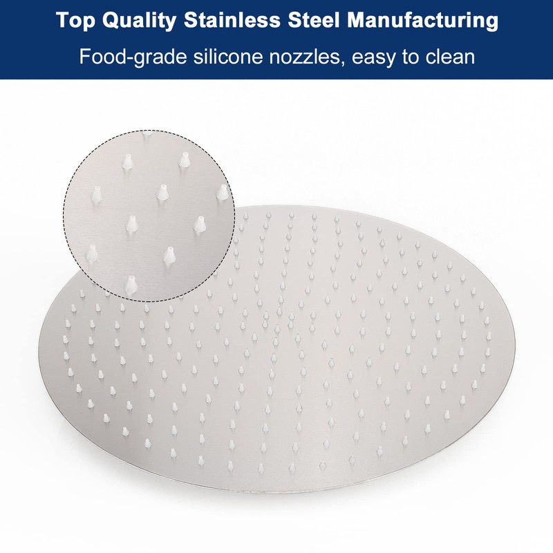 NearMoon Rain Shower Head, Ultra-Thin Design-Pressure Boosting, Awesome Some Experience,