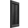 HVAC OV 8" x 8" Inch (Grille Dimensions) Black Plastic