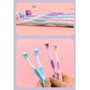 Generic Individually Packaged Cute Toothbrush Set, Compact Head (Purple, 3