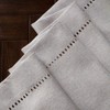 Exquisite Linen Fabric Exquisite Laser Cut Pattern Table Runner Beige