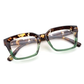 FEISEDY Glasses Frame Womens, Square Thick Eyeglasses Frame, Classic Eyewear for Men B2461
