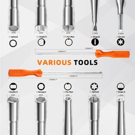 NEO-TEC 12 Pcs Carburetor Adjustment Tool Kit,Carburetor Cleaning Kit,Carburator Adjusting Kit for 2-Cycle Small Engine Compatible with STHIL Husqvarna Echo Ryobi Troy Bilt Trimmer Weedeater Chainsaw