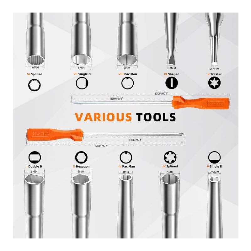 NEO-TEC 12 Pcs Carburetor Adjustment Tool Kit,Carburetor Cleaning Kit,Carburator Adjusting