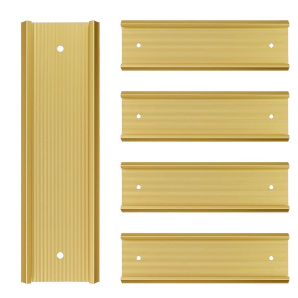 Dnyta 5pcs Nameplate Holder Wall Mount Name Plate Holder Nameplate