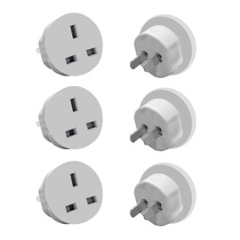 3 USA Travel Adapter,UK to USA Plug Adapter,Travel Adaptor, UK to US Plug Adaptor, UK to US Travel Adaptor suitable for USA, Travel Adaptor-TypeG to TypeA