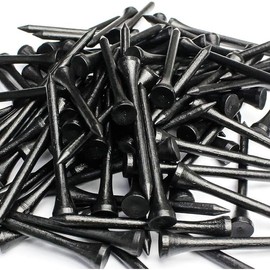 Bamboo Golf Tees|Professional Golf Tees Multiple Color 3-1/4,2-3/4,2-1/8 inch Pack of 100|Golf Tee in Package - Colour: 2 3/4inch Black