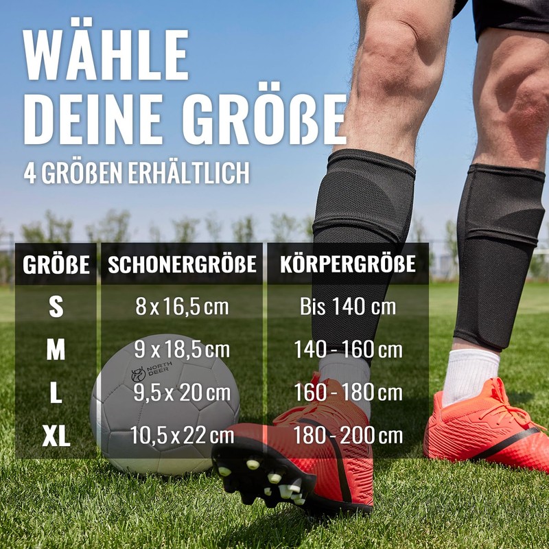 Men's Shin Pads Including Socks with Optimised Pocket - Children's