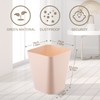 Amyhill 10 Pcs Square Plastic Trash Can Wastebasket Small Garbage