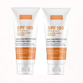 Sunscreen SPF 100 Face Sun Cream with High UV Protection, Waterproof Formula for Long-Lasting Defense, Hydrating Moisturiser with Sodium Hyaluronate & Vitamin E, Gentle Sunblock (SPF100)