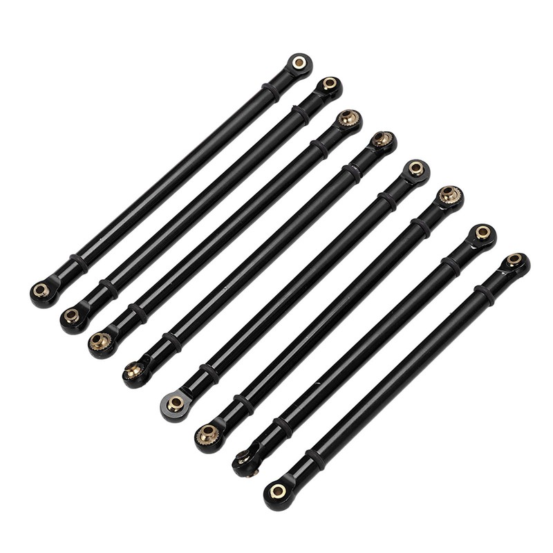 8pcs M3 Aluminum Alloy Link Rod Linkage Set for Axial