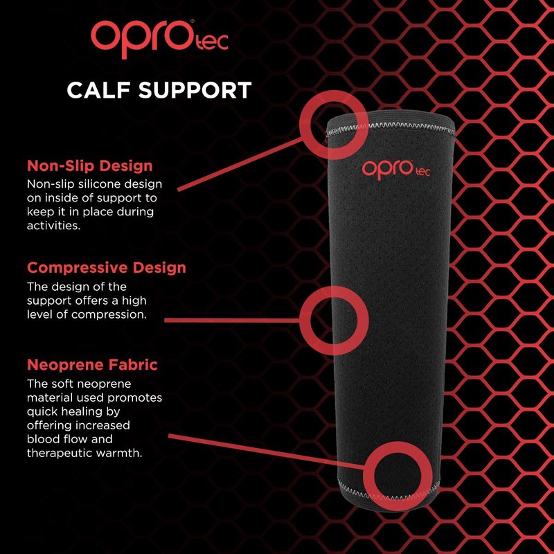 OPRO Unisex - Adult Calf Support Black, s