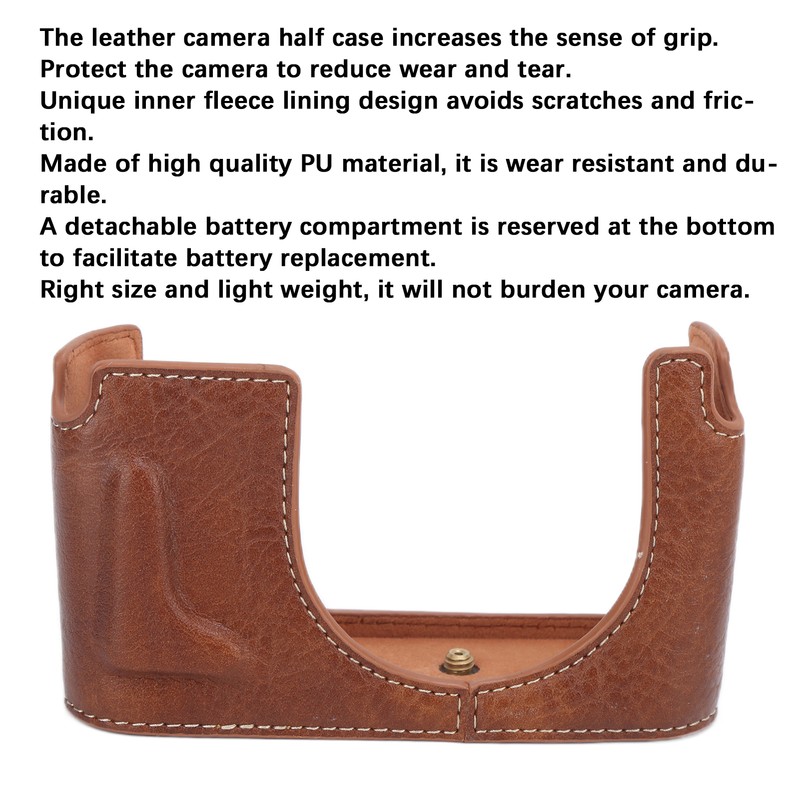 PU Leather Camera Half Case for Leica Q Half Body