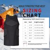 DGYAO Rugby Padded Compression Vest Sleeveless Shirt Chest Rib Back
