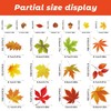 6 Sheets Fall Leaves Window Clings for Glass Windows Double-Side