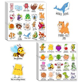 Rolin Roly Animals Vegetables Encouragement English Stickers 600 Pcs 30 Cute Reward Stickers School Home Reward Stickers Colorful Zoo Elementary School Teacher Appreciation Notebook Sticker Seal for