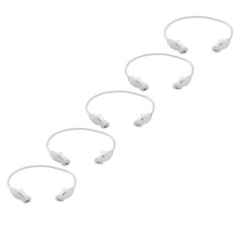 trueCABLE Cat6 Component Rated Patch Cable, Unshielded U/UTP, CM Rated, UL Listed, PoE++, 28AWG 4/PR, White, 1ft, 5 Pack