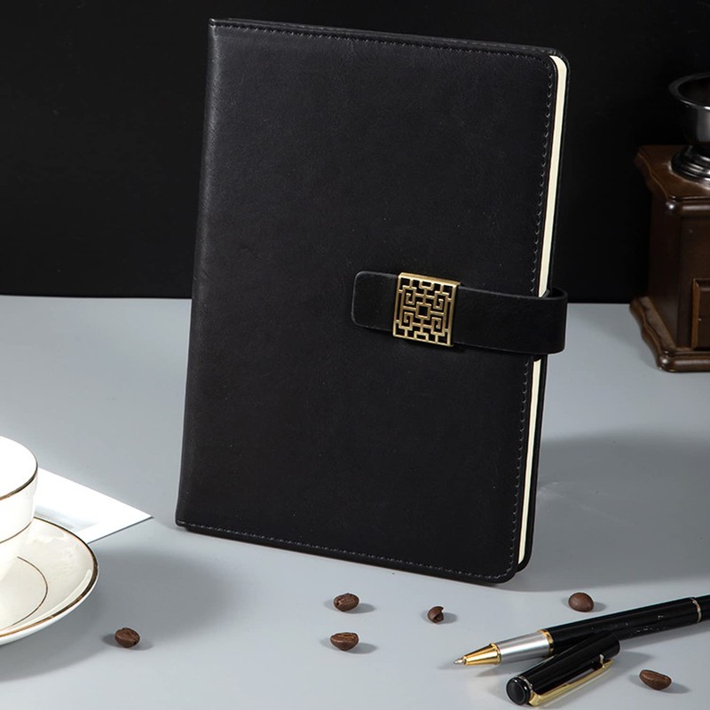 YEZIDE A5 Notebook with Pen 200 Lined Pages Thick Classic
