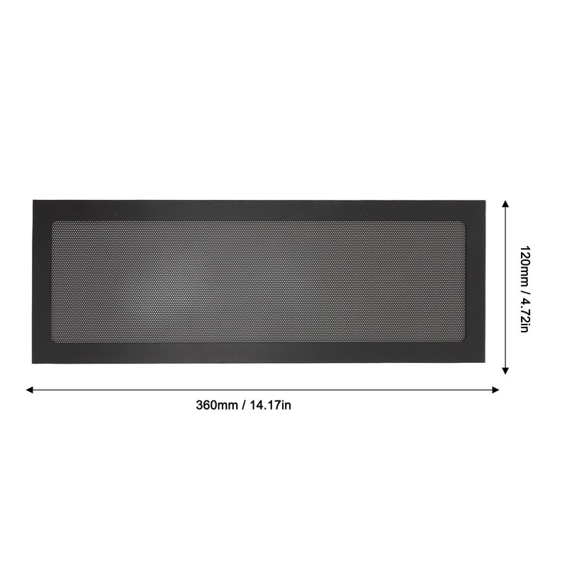 120 X 360mm PC Case Dust Mesh Filter, 2Pcs Magnetic