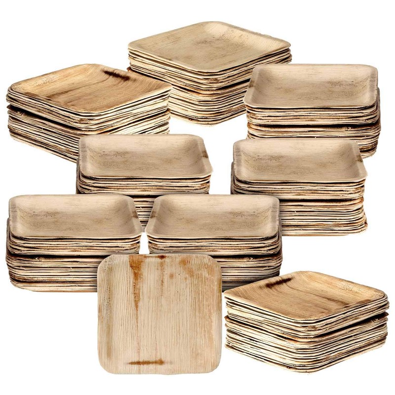 Palmplate high-quality environmentally friendly disposable tableware made of palm leaves,
