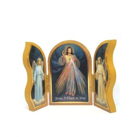 CBC Triptych Divine Mercy Folding Plaque or Triptych