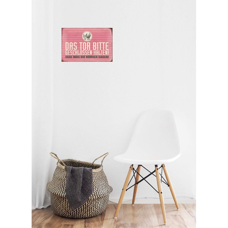 Ontrada Blechschild 12x18cm gewölbt laundry schedule sort tody wash Schild