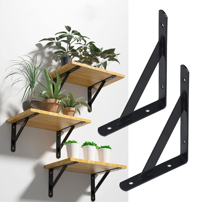 Pack of 8 Shelf Brackets, Heavy Duty Brackets, 90 Degree