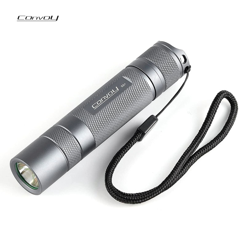 Convoy S2+ Flashlight, lithium battery LED Flashlight Handheld Torch Light