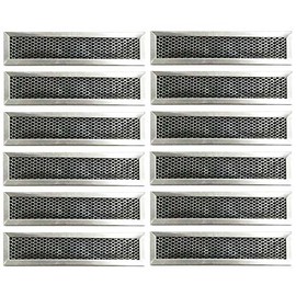 HASMX WB02X10943 Range Hood Vent Filter Microwave Charcoal Filter for GE Carbon Microwave Range Models JVM1630BH001, JVM1630BH002, JVM1630BH003 Part Numbers WB02X10943, AP3203130, JX81D, 6162, CF3099 (12)