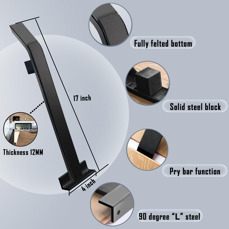 NAACOO Heavy Duty Pull Bar and Pry Bar, Flooring Tools,