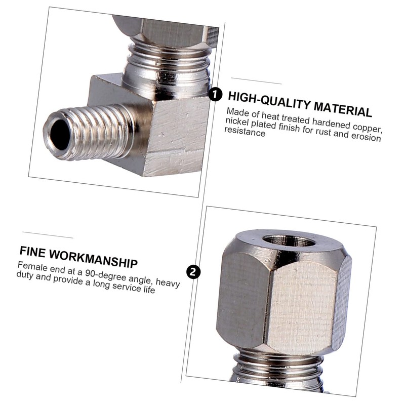 TEHAUX 3sets Quality 90 Degree Street Elbow Fitting Air Tank