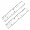 CHANGJIQ Transparent Ruler Plastic Drawing Tool Measuring Tool Scale Inch