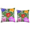My Heart is Filled with Flowers Photo Collage Throw Pillow