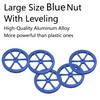 AUXBC 4Pcs Blue Aluminum Alloy Leveling Nuts+4Pcs Hot Bed Springs+4Pcs