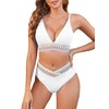 ZAFUL Women High Waisted Bikini Sets Tummy Control High Cut