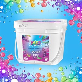 Yass Clean Sumptuous Scent Booster Laundry Beads 2.5L 1.8KG 64 oz Cream Coconut Sea Breeze, In-Wash Scent Booster Beads That Gives A Fresh Scent Boost From Wash To Wash,Suitable for Sensitive Skin, Non-Stop Freshness Up To Weeks In Storage:_Duvet Day