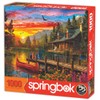 Springbok's 1000 Piece Jigsaw Puzzle Cabin Evening Sunset - Made
