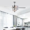 Vivastate Elegant 52'' Crystal Ceiling Fan Lamp with 5 Reversible