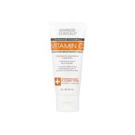 Advanced Clinicals Crema de Vitamina C Iluminadora Avanzada 59ml | Crema Facial y Corporal con Vitamina E y Ácido Ferúlico | Corrector de Manchas y Br