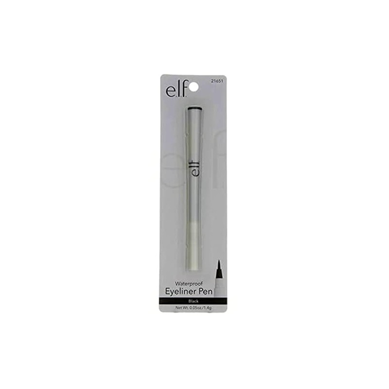 e.l.f. Waterproof Eyeliner Pen, Black, 0.06 Ounce