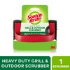 Scotch-Brite Heavy Duty Outdoor Scrubber, Ideal for Concrete, Patio Bricks,