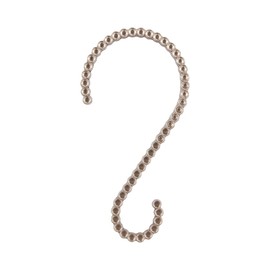 Utopia Alley Shower Hooks - Shower Curtain Rings for Bathroom - Rust Proof Shower Curtain Hooks for Shower Curtain or Liner - Set of 12, Brushed Nickel