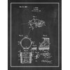 Dog Muzzle Patent Print Chalkboard with Border (8.5" x 11")