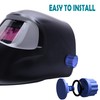 Welding Hood Pipeliner Helmet Fasteners-1Pair Aluminum Helmet Pipeliner Headgear Replacement