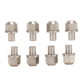 8Pcs RC Hex Wheel Hub Nut, Universal 12mm Drive Adaptor Extension Column Stainless Steel