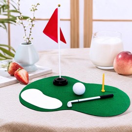 6-Set Golf Table Centerpieces Premium Golf Party Decorations Including Golf Balls, Turf, Clubs, Tees, Sand Traps, Red Flags & Stands,Golf Pen, Ideal for SportsThemed Birthday Parties & Event Decor