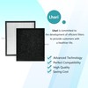 Lhari 2 Pack KJ217 Air Purifier Filter Replacement, Compatible with
