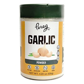 Fine Dried Garlic Powder - 4.25 oz - Made from Fresh Delicious Garlic - Pure & Dehydrated - Use in Soups, Stews, Bread & Salad Dressings - Non-Irradiated & Kosher Certified