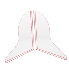 WOONEKY Tall Shower Acrylic Water Barrier for Walk-in Shower Bath Tub Sink Decorative Pattern Easy Install